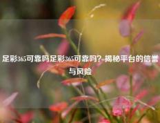 足彩365可靠吗足彩365可靠吗？揭秘平台的信誉与风险