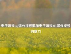 电子游戏mg爆分视频揭秘电子游戏MG爆分视频的魅力
