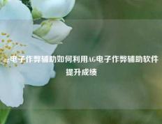 ag电子作弊辅助如何利用AG电子作弊辅助软件提升成绩