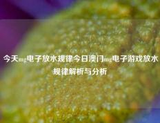 今天mg电子放水规律今日澳门mg电子游戏放水规律解析与分析