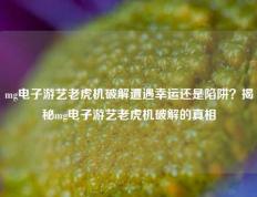 mg电子游艺老虎机破解遭遇幸运还是陷阱？揭秘mg电子游艺老虎机破解的真相