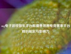 mg电子游戏娱乐平台群魔兽世界电竞赛事平台群的崛起与影响力