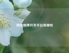 网络棋牌开发平台有哪些