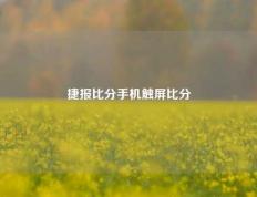 捷报比分手机触屏比分