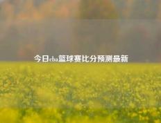 今日cba篮球赛比分预测最新
