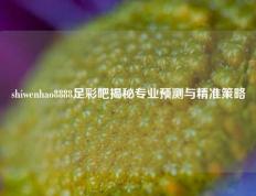 shiwenhao8888足彩吧揭秘专业预测与精准策略