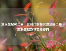 交叉盘足彩二串一套利详解交叉盘足彩二串一套利策略及其实战技巧