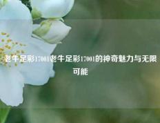 老牛足彩17001老牛足彩17001的神奇魅力与无限可能