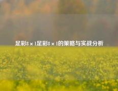 足彩8×1足彩8×1的策略与实战分析
