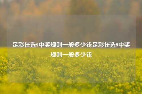足彩任选9中奖规则一般多少钱足彩任选9中奖规则一般多少钱