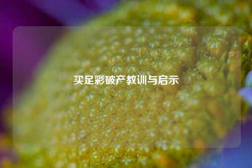 买足彩破产教训与启示