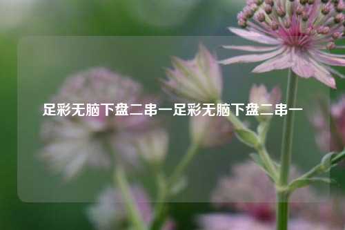 足彩无脑下盘二串一足彩无脑下盘二串一