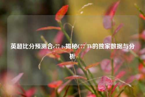 英超比分预测合c77 tv揭秘C77 TV的独家数据与分析