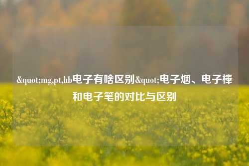 "mg,pt,hb电子有啥区别"电子烟、电子棒和电子笔的对比与区别