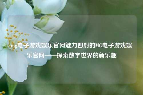 mg电子游戏娱乐官网魅力四射的MG电子游戏娱乐官网——探索数字世界的新乐趣