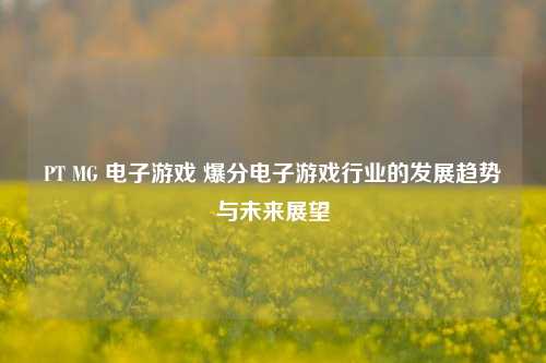PT MG 电子游戏 爆分电子游戏行业的发展趋势与未来展望