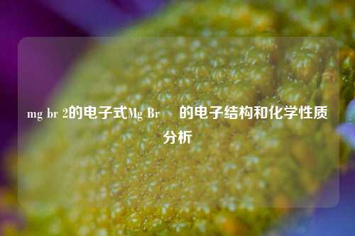 mg br 2的电子式Mg Br₂ 的电子结构和化学性质分析