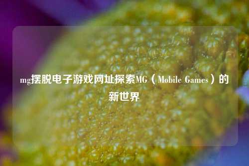 mg摆脱电子游戏网址探索MG（Mobile Games）的新世界