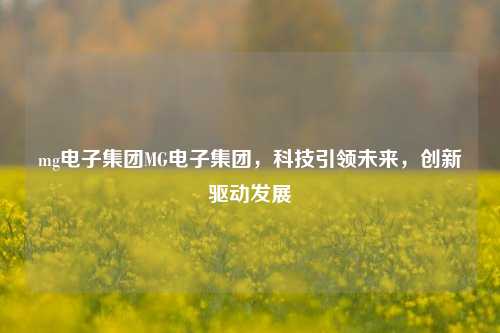 mg电子集团MG电子集团，科技引领未来，创新驱动发展