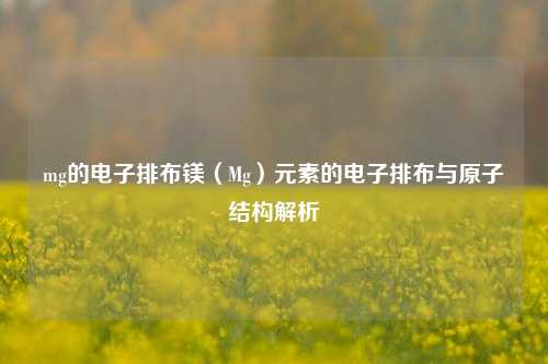 mg的电子排布镁（Mg）元素的电子排布与原子结构解析
