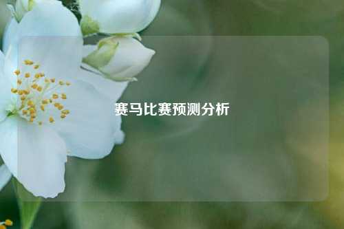 赛马比赛预测分析