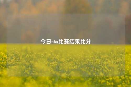 今日nba比赛结果比分