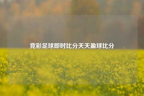 竞彩足球即时比分天天盈球比分