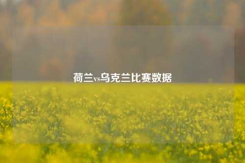 荷兰vs乌克兰比赛数据