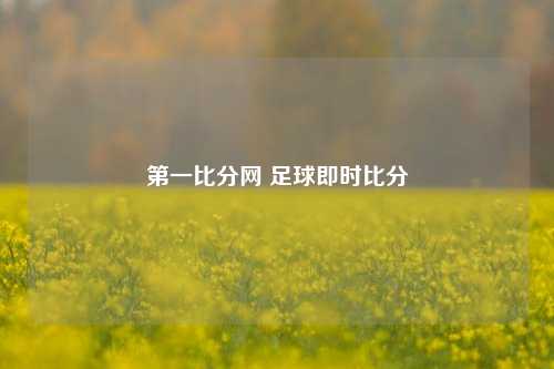 第一比分网 足球即时比分