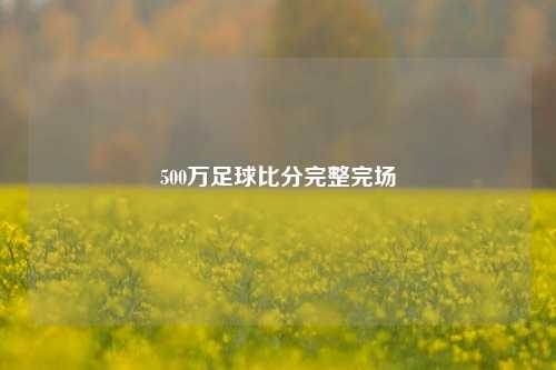 500万足球比分完整完场