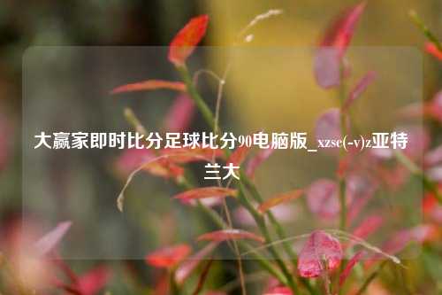 大赢家即时比分足球比分90电脑版_xzsc(-v)z亚特兰大